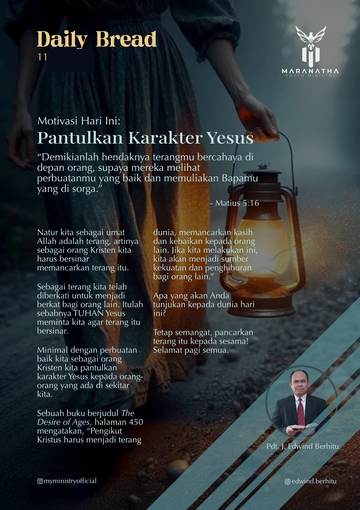Daily Bread — 1 May