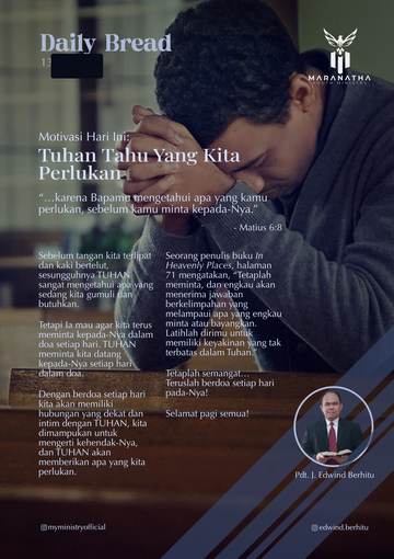 Daily Bread — 13 May