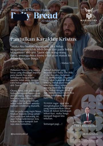 Daily Bread — 20 May