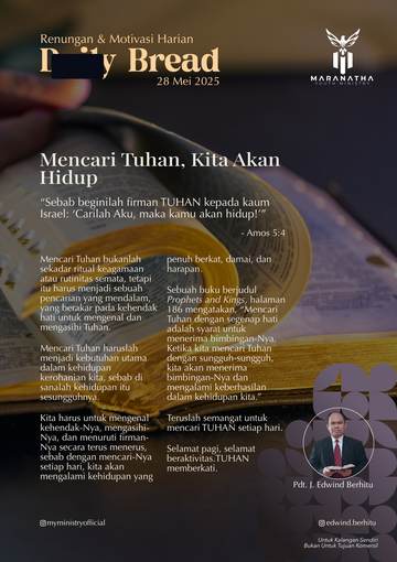 Daily Bread — 28 May