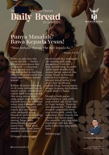 Daily Bread — 1 June