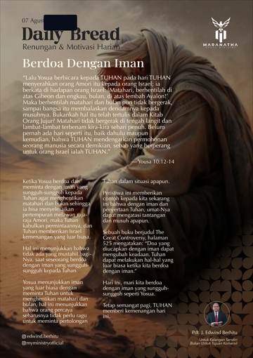 Daily Bread — 7 August