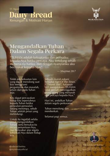 Daily Bread — 11 August
