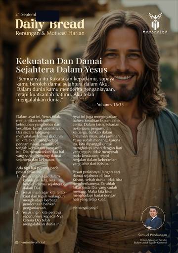 Daily Bread — 21 September