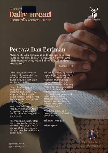 Daily Bread — 30 September