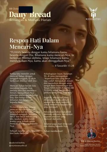 Daily Bread — 8 October