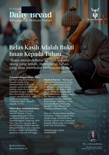 Daily Bread — 1 November