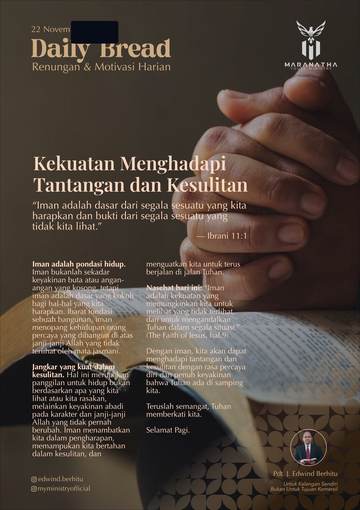 Daily Bread — 22 November