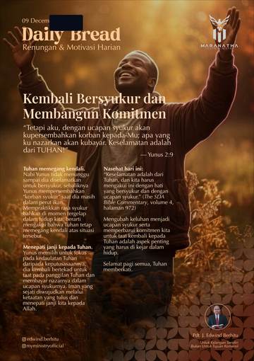 Daily Bread — 9 December