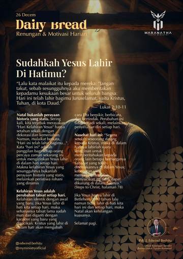 Daily Bread — 26 December